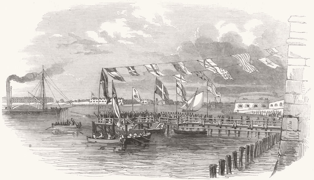 SOUTH AFRICA. Xhosa War. Sir Harry Smith leaving for Cape 1847 old print